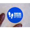 6ft Apart Round Social Distancing Stickers - Social Distancing, Floor Stickers, Wall Stickers, Social Distancing Stickers, Stay Apart, 6ft Apart, 6 Feet Apart, 6 Ft Social Distance, 6 Feet Social Distance, 6ft Social Distancing, 6 Ft Social Distancing, Social Distancing