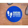 6ft Apart Round Social Distancing Stickers - Social Distancing, Floor Stickers, Wall Stickers, Social Distancing Stickers, Stay Apart, 6ft Apart, 6 Feet Apart, 6 Ft Social Distance, 6 Feet Social Distance, 6ft Social Distancing, 6 Ft Social Distancing, Social Distancing