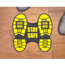 Step Here Social Distancing Stickers - Social Distancing, Floor Stickers, Wall Stickers, Social Distancing Stickers, Stay Apart, 6ft Apart, 6 Feet Apart, 6 Ft Social Distance, 6 Feet Social Distance, 6ft Social Distancing, 6 Ft Social Distancing, Social Distancing