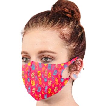 Custom Fluorescent Neon Soft Fabric Reusable Face Masks